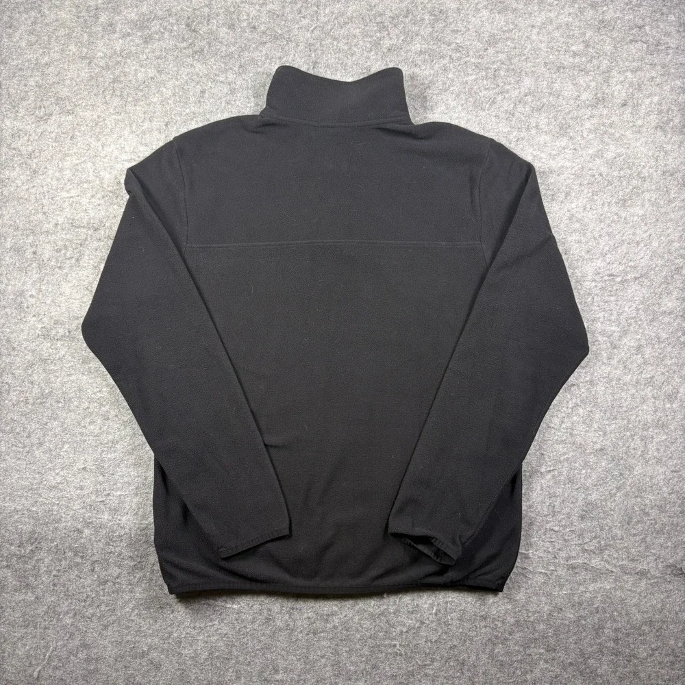The North Face TKA 100 Fleece Snap Pullover Sweater Black Mens Medium
